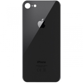 Apple iPhone 8 galinis baterijos dangtelis pilkas (space grey) (bigger hole for camera)