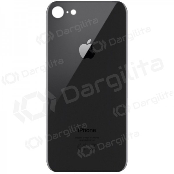 Apple iPhone 8 galinis baterijos dangtelis pilkas (space grey) (bigger hole for camera)