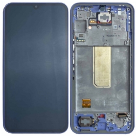 Samsung Galaxy A34 5G ekranas (violetinis) (su rėmeliu) (originalus)