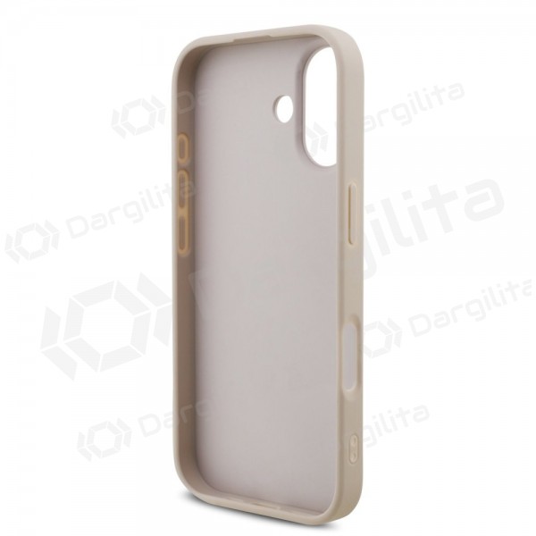 Apple iPhone 17 dėklas "Guess PU 4G Metal Logo" (rožinis)