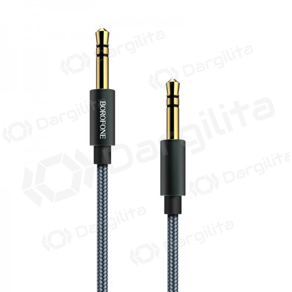 Audio adapteris 3,5mm į 3,5mm Borofone BL3 (pilkas) Audio adapteris 3,5mm į 3,5mm Borofone BL3 (pilkas)