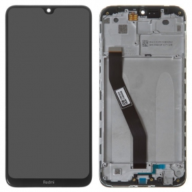 Xiaomi Redmi 8 / 8A ekranas (juodas) (su rėmeliu) (service pack) (originalus)