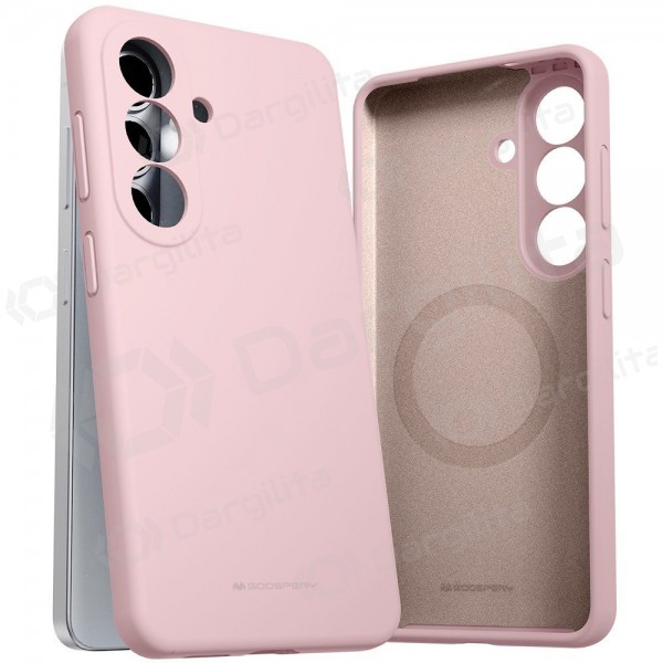 Samsung Galaxy A57 dėklas Mercury "Pure Magsafe Silicon Case" (rožinio smėlio)