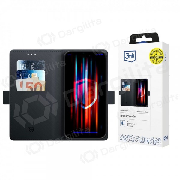 Xiaomi 17T Pro dėklas "3mk Wallet Case" juodas