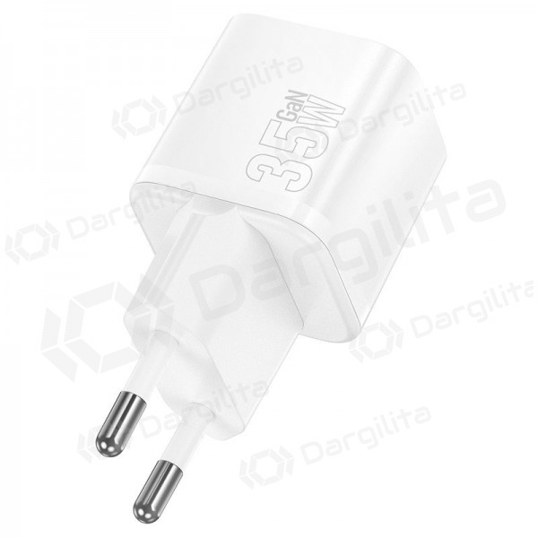 Telefono įkroviklis Hoco N66 35 W GaN USB-C baltas
