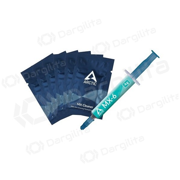Termo pasta ARCTIC MX-6, 4g  su 6vnt. MX šluostėm