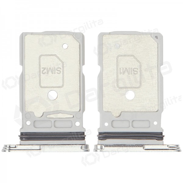 Samsung Galaxy S25 Ultra Dual SIM kortelės laikiklis (sidabrinis) (originalus)