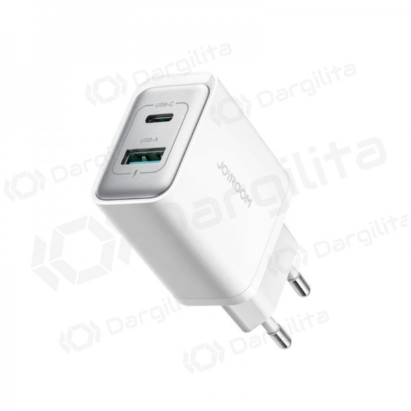 Telefono įkroviklis Joyroom JR-TCF15 30 W USB-C + USB-A baltas