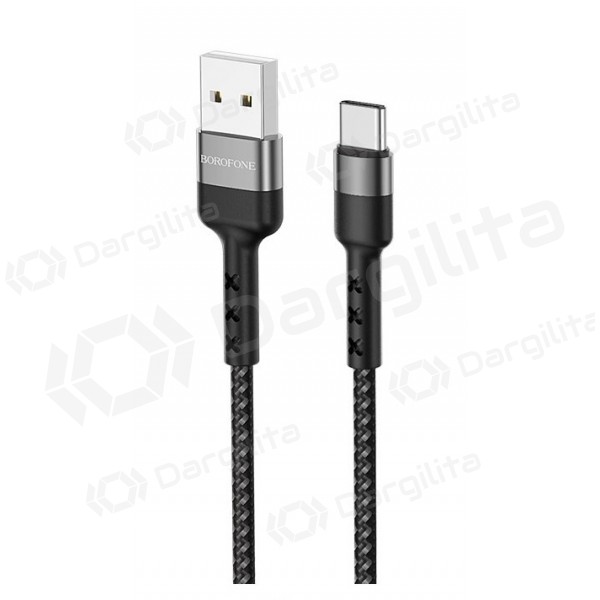 USB kabelis Borofone BX34 Type-C 1.0m (juodas)