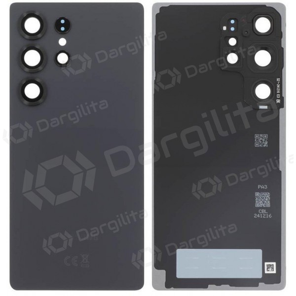 Samsung Galaxy S25 Ultra galinis dangtelis (juodas) (originalus)