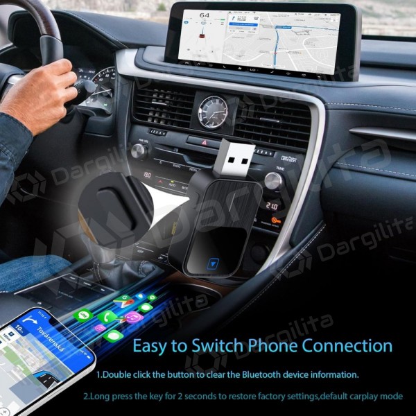 Belaidis CarPlay/Android Auto adapteris Reach K2 juodas