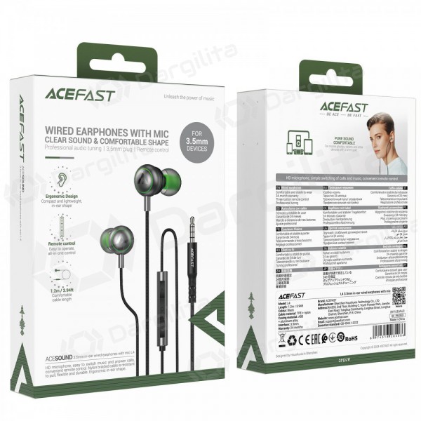 Ausinės Acefast L4 3.5mm
