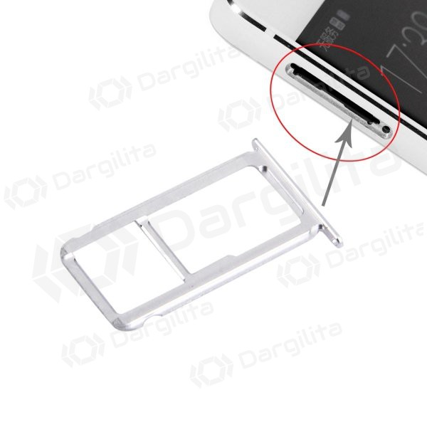 Huawei P9 SIM kortelės laikiklis (sidabrinis) (originalus)