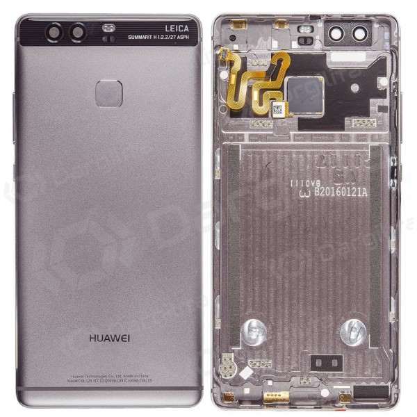 Huawei P9 galinis baterijos dangtelis pilkas (Titanium Grey) (naudotas grade B, originalus)