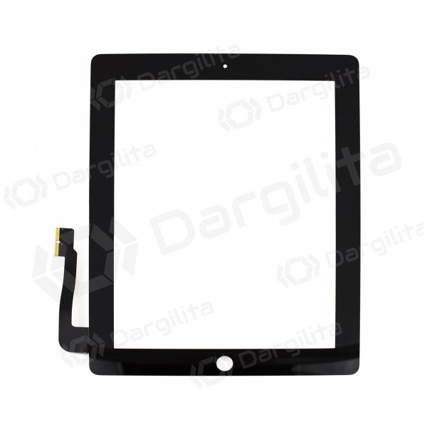 Apple iPad 3 / iPad 4 lietimui jautrus stikliukas (juodas)