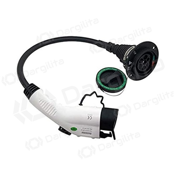 Elektromobilio adapteris Duosida, Type 1 (Female) - Type 2 (Male)