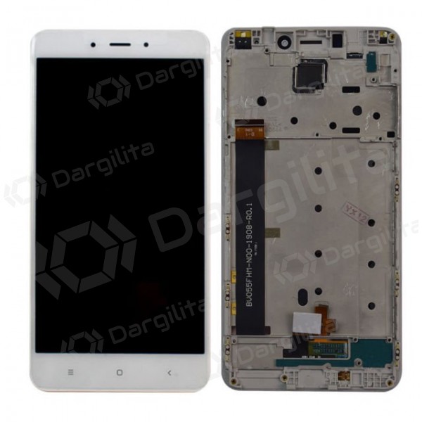 Xiaomi Redmi Note 4 (BV055FHM-N00-1908-R0.1) ekranas (su rėmeliu) (baltas)