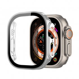 Apple Watch Ultra 49mm LCD apsauginis stikliukas / dėklas "Dux Ducis Hamo" (sidabrinis)