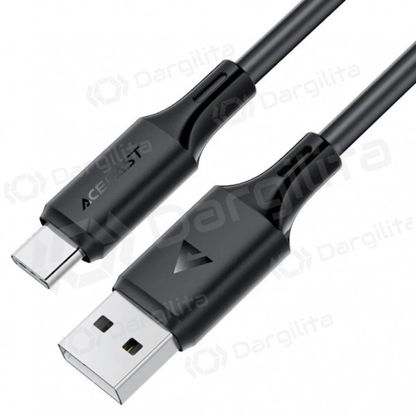 USB-C laidas Acefast C17-04 USB-A į USB-C 1.2 m 3A juodas