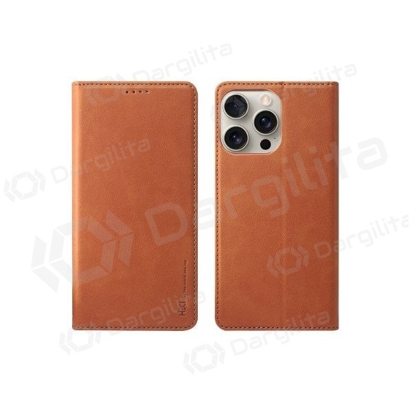 Samsung Galaxy A16 dėklas "HDD Magnetic Wallet Case" (rudas)
