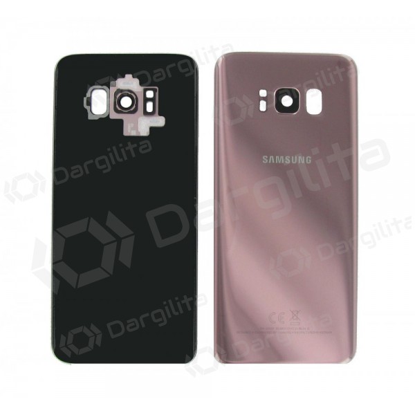 Samsung G955F Galaxy S8 Plus galinis baterijos dangtelis rožinis (rose pink) (naudotas grade B, originalus)