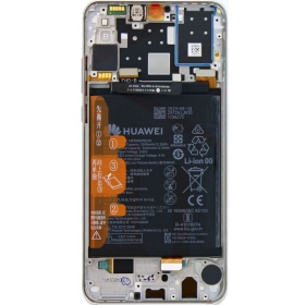 Huawei P30 Lite 48MP ekranas (Breathing Crystal) (su rėmeliu ir baterija) (service pack) (originalus)