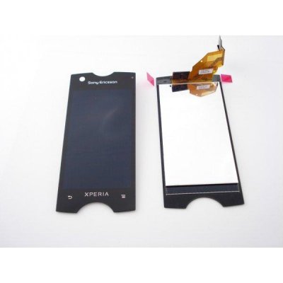 Sony Xperia Ray ST18 ekranas (su rėmeliu) (juodas) - Premium