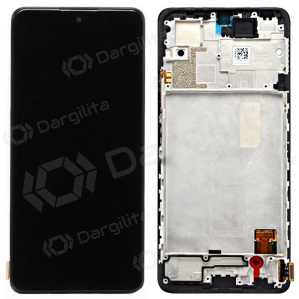 Xiaomi Redmi Note 10 Pro 4G 2021 ekranas (juodas) (su rėmeliu) (service pack) (originalus)