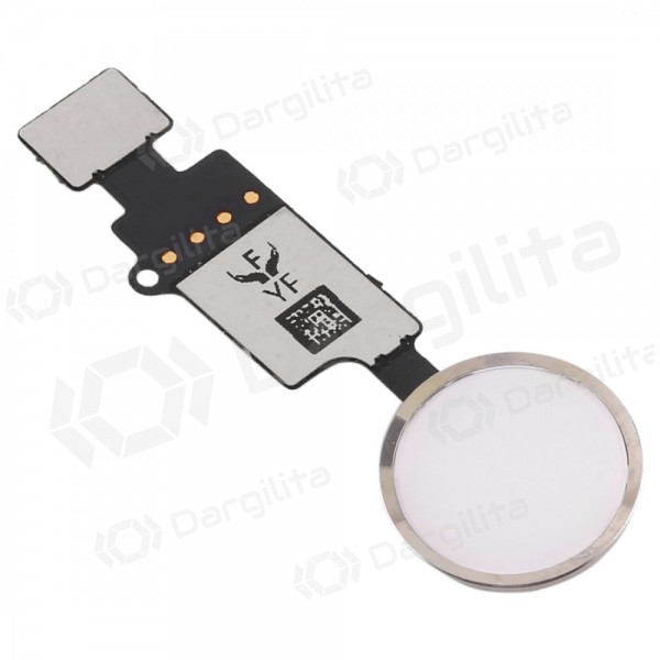 Apple iPhone 7 / 7 Plus / 8 / 8 Plus HOME mygtuko jungtis YF with gravity sensor (sidabrinė)