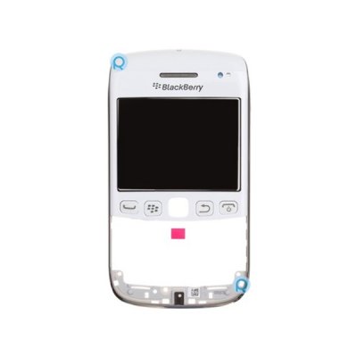 BlackBerry 9790 lietimui jautrus stikliukas su priekiniu rėmeliu ir garsiakalbiu (baltas) (naudotas, originalus)