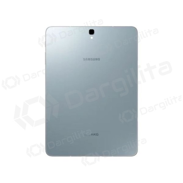 Samsung T820 Galaxy Tab S3 9.7 (2017) galinis baterijos dangtelis (sidabrinis) (naudotas grade B, originalus)