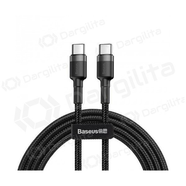 USB-C laidas Baseus Cafule CATKLF-GG1 USB-C į USB-C 1 m 60 W PD juodas