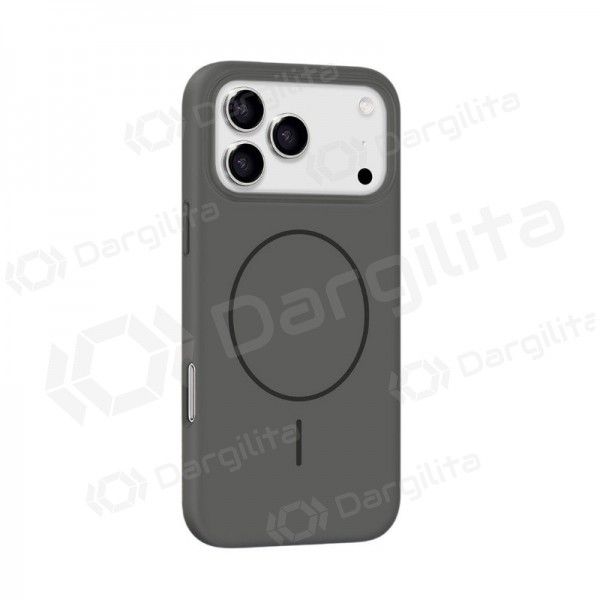 Apple iPhone 17 Pro Max, 18 Pro Max dėklas "X-Level Fluid Skin MagSafe" (juodas)
