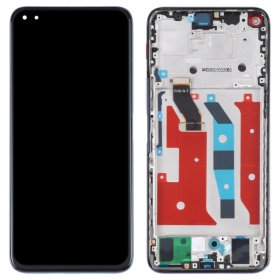 Huawei Nova 8i, Honor 50 Lite, Honor X20 ekranas (juodas) (su rėmeliu) (Premium)
