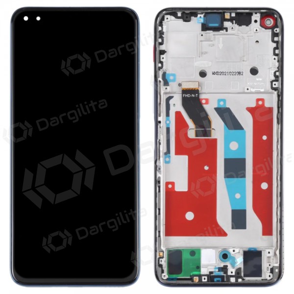 Huawei Nova 8i, Honor 50 Lite, Honor X20 ekranas (juodas) (su rėmeliu) (Premium) Huawei Nova 8i, Honor 50 Lite, Honor X20 ekranas (juodas) (su rėmeliu) (Premium)