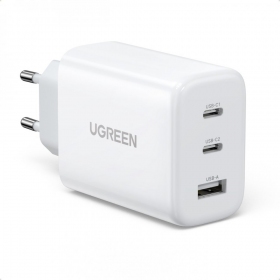 Telefono įkroviklis Ugreen CD275 65 W USB-C + USB-A GaN juodas