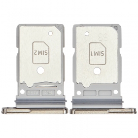 Samsung Galaxy S25 Ultra Dual SIM kortelės laikiklis (rožinis / auksinis) (originalus)