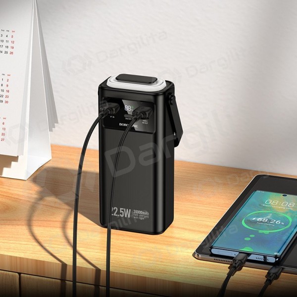 Išorinė baterija (Power Bank) Borofone BJ65 30000 mAh 22.5 W, juoda