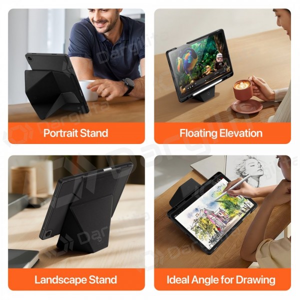 Samsung Galaxy Tab A9+, Tab A11+ dėklas "Dux Ducis Vers" (juodas)