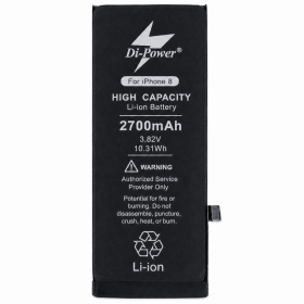 Apple iPhone 8 baterija, akumuliatorius Di-Power 2700 mAh (padidintos talpos)
