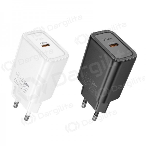 Telefono įkroviklis Hoco N60 20 W GaN USB-C juodas