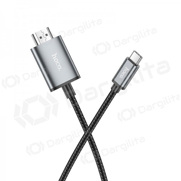 Adapteris Hoco UA27 USB-C to HDMI pilkas