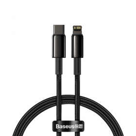 Lightning laidas Baseus Tungsten CATLWJ-01 USB-C į Lightning 1 m PD 20 W juodas