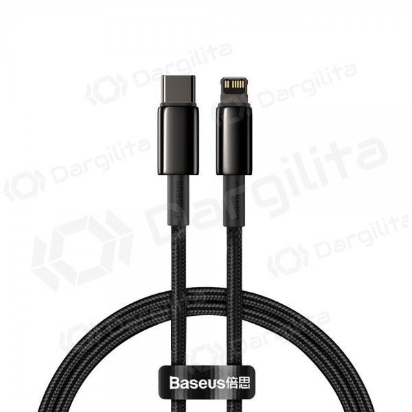 Lightning laidas Baseus Tungsten CATLWJ-01 USB-C į Lightning 1 m PD 20 W juodas