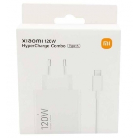 Įkroviklis originalus Xiaomi (BHR9462EU) 120W + type-C kabelis baltas su įpakavimu