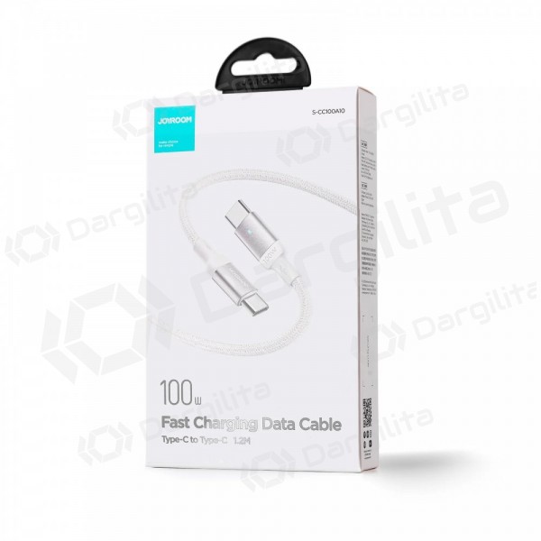 USB-C laidas Joyroom S-CC100A10 USB-C į USB-C 1.2 m 100 W baltas