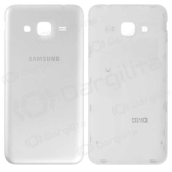 Samsung J320 Galaxy J3 (2016) galinis baterijos dangtelis (baltas) (naudotas grade A, originalus)