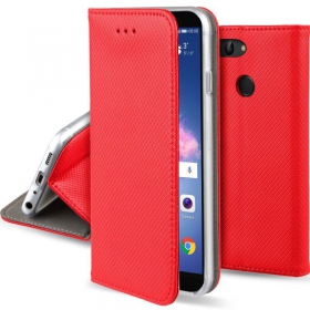 Xiaomi Redmi 11A / 12C / Poco C55 dėklas "Smart Magnet" (raudonas)