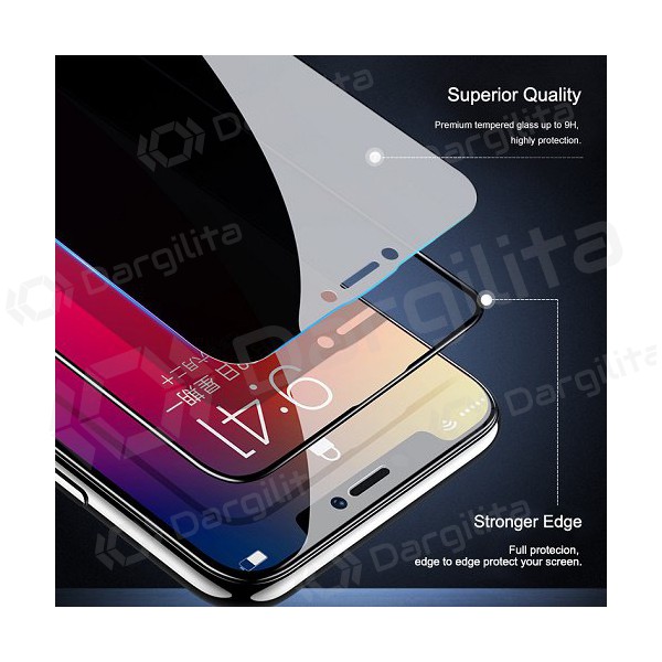 Apple iPhone 15 Pro Max ekrano apsauginis grūdintas stiklas "Wozinsky Privacy 5D Full Glue"