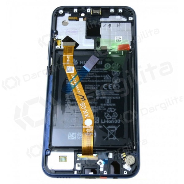 Huawei Mate 20 Lite ekranas (mėlynas) (su rėmeliu ir baterija) (service pack) (originalus)